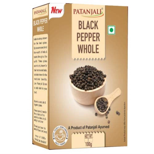 Patanjali Black Pepper Whole (100 gm) - Distacart