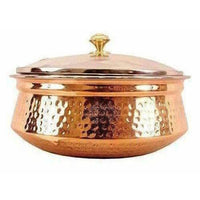Thumbnail for Steel Copper Casserole Bowl With Glass Lid - Tableware - Distacart