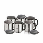 Thumbnail for Stainless Steel Coffee Cup Set of 6 (With Lid) - Distacart