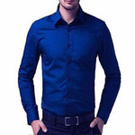 Thumbnail for Men's Cotton Solid Full Sleeve Shirts - Distacart