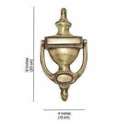 Georgian 8" Round Brass Door Knocker - Distacart