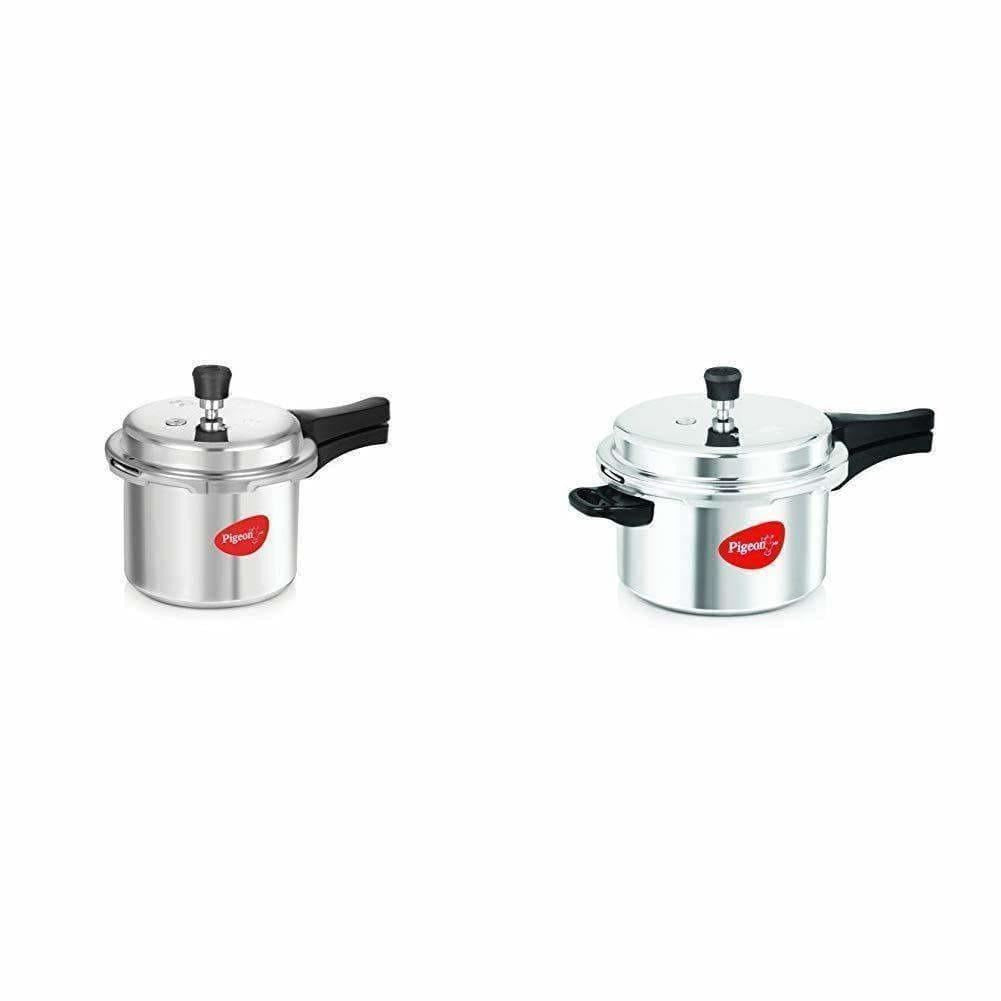 Pigeon-Non Induction Aluminium Pressure Cookers Set of 2 - Distacart