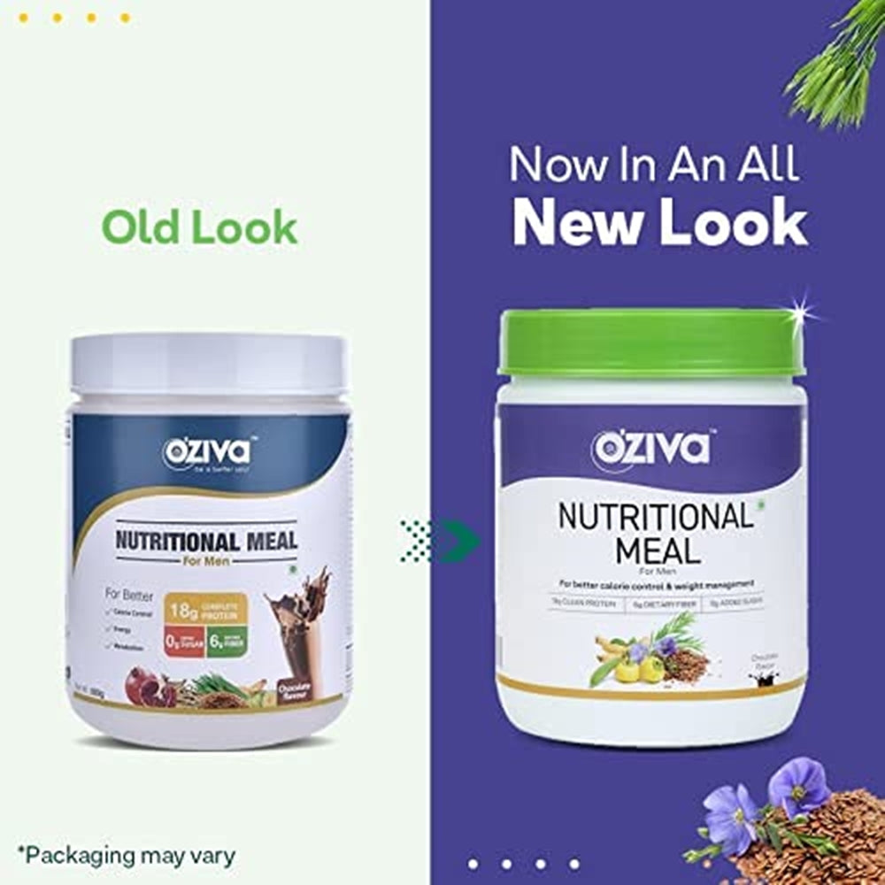 OZiva Nutritional Meal For Men Old pack vs New Pack