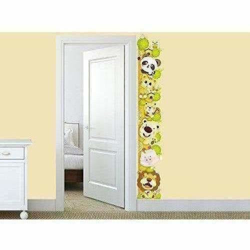 Wall Sticker for Kids Room Animal Height Chart with Multicolour - Distacart