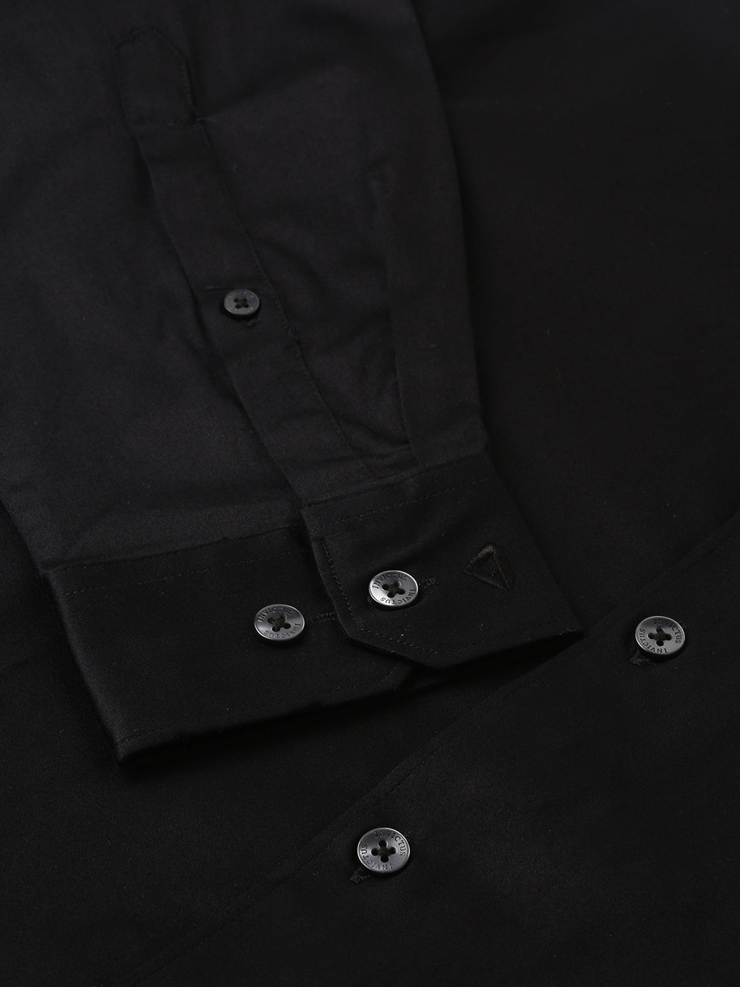 INVICTUS Men Black Slim Fit Solid Stretch Formal Shirt - Distacart