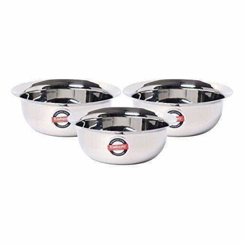 Stainless Steel Eco Bowl - Pack of 3 - Distacart