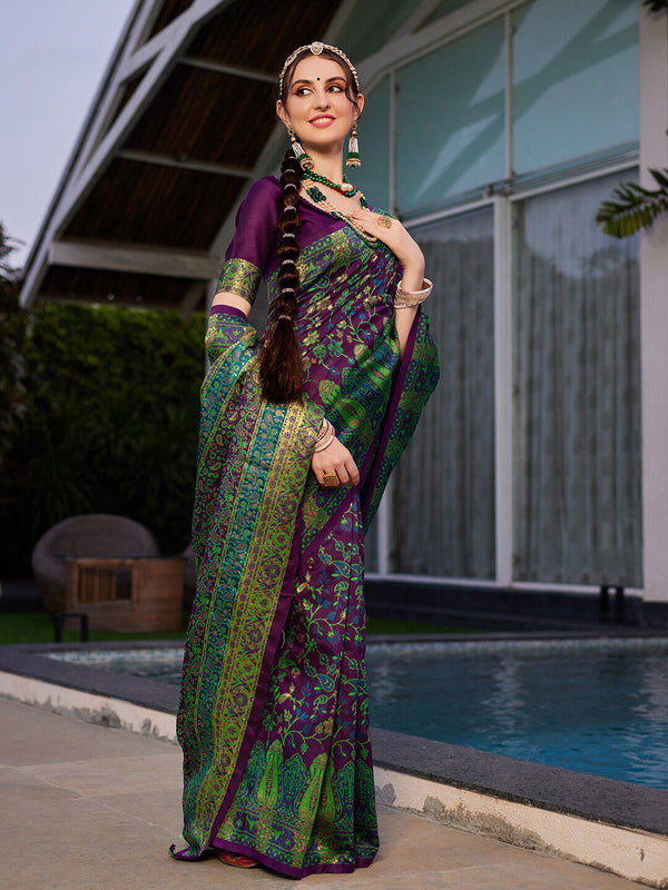 Kalini Woven Design Patola Saree - Distacart