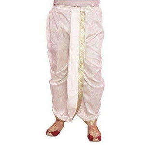 Men's Silk Solid Dhoti (White, Free Size) - Distacart
