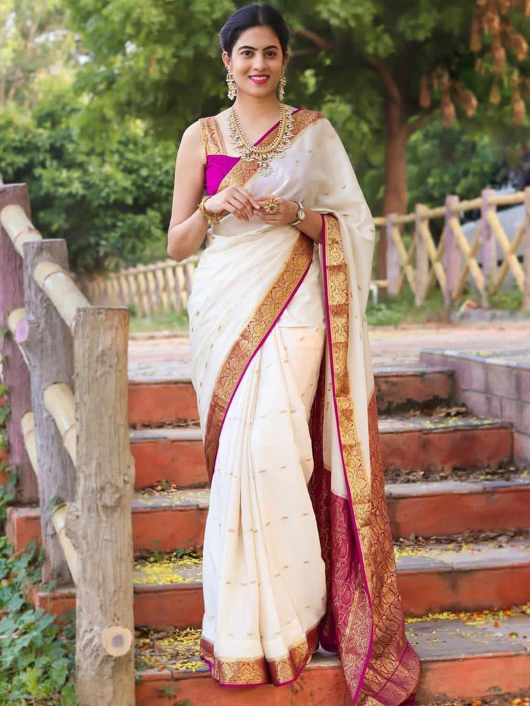 Kalini Woven Design Zari Saree - Distacart