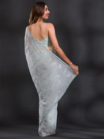 Thumbnail for Koskii Embellished Sequinned Saree - Distacart