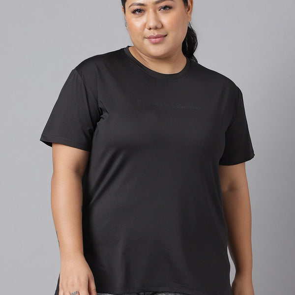MKH Plus Size Drop-Shoulder Sleeves Dri-FIT Relaxed Fit Training T-shirt - Distacart