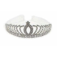 Thumbnail for Crystal White Tiara Bridal Crown - Distacart