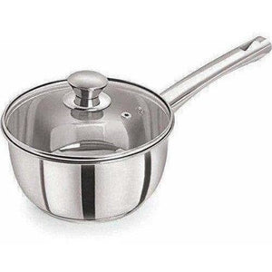 Stainless Steel Sandwich Base Dlx Sauce Pan with Glass Lid - Distacart