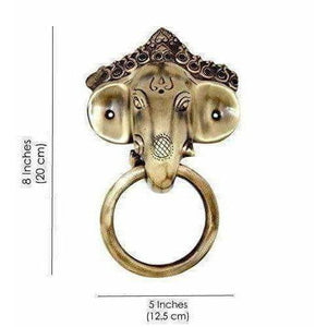 Brass Ganesha Mask Door Knocker - Distacart