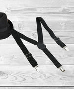 Thumbnail for Manet Boys Solid Suspenders - Black - Distacart