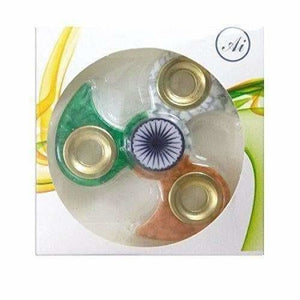 Indian Flag Tri Colour Print Fidget Metal Hand Spinner, Multi Color - Distacart