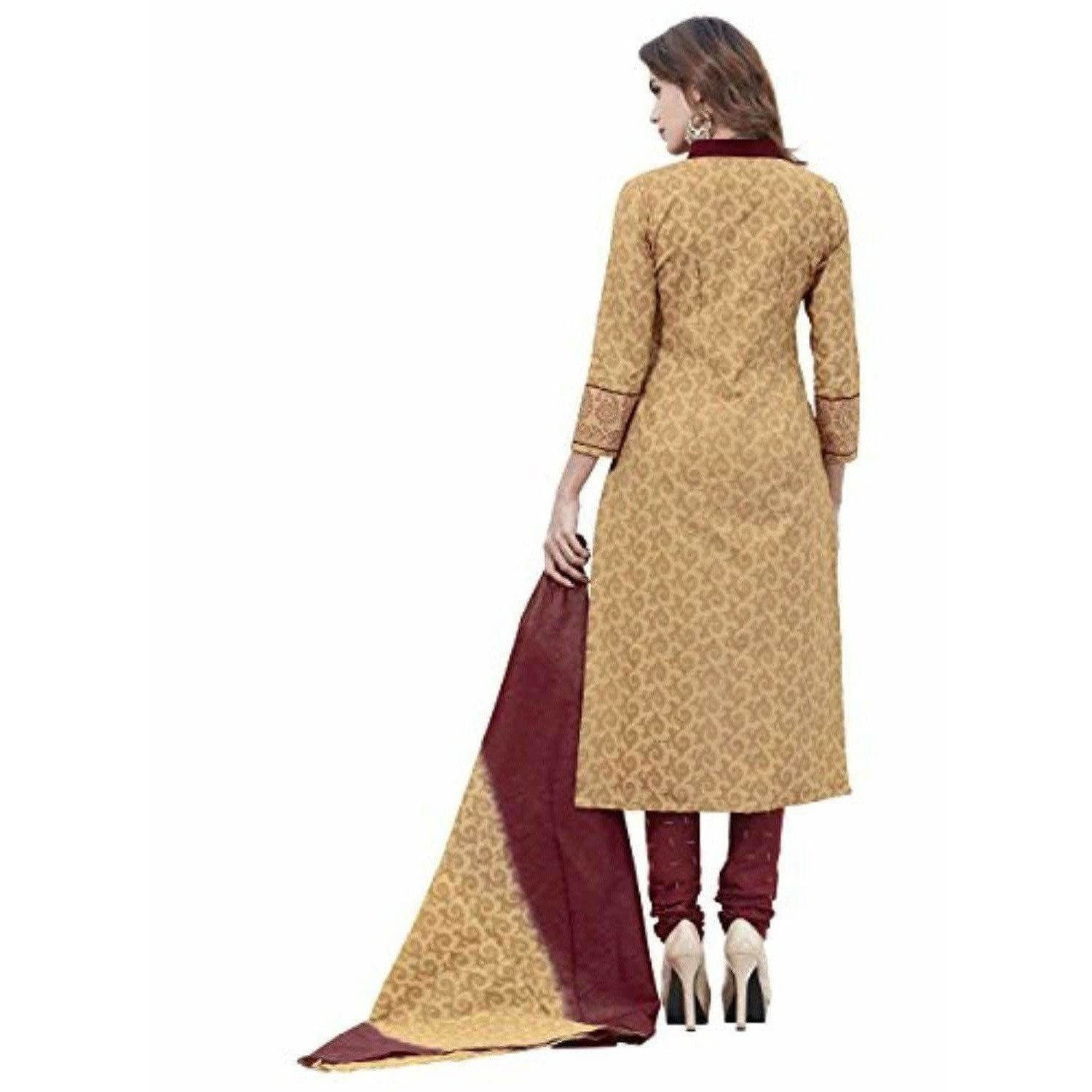 Unstitched Chudidar Suit Dress Material - Distacart