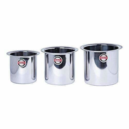 Stainless Steel Deep Tope  Kolga Set of 3 - Distacart