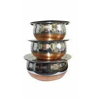 Thumbnail for Stainless Steel Serving Bowl with Lid  Set of 3 - Distacart