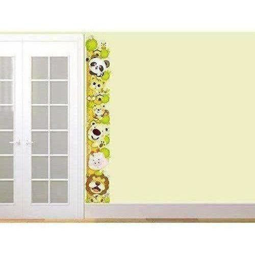 Wall Sticker for Kids Room Animal Height Chart with Multicolour - Distacart
