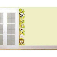 Thumbnail for Wall Sticker for Kids Room Animal Height Chart with Multicolour - Distacart