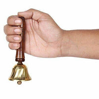 Thumbnail for Brass & Wooden Pooja Prayer Ghanta - Indian Hindu Festivals - Distacart