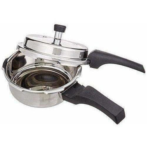 Stainless Steel Pressure Cooker with Lid - 2 Litres - Distacart