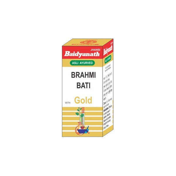 Baidyanath Brahmi Bati with Gold and Pearl 10 Tab - Distacart