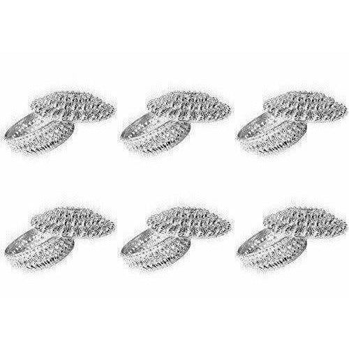 Golden - Decorative Organza Potli Basket (Pack Of 6) - Distacart