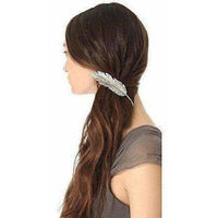 Thumbnail for Party Wear & Stylish Metallic Leafy Hair Clip - Distacart