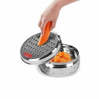 Thumbnail for Stainless Steel Spill Free Vegetable Grater with Storage Container - Distacart