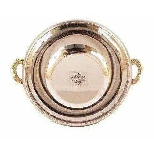 Steel Copper Kadai Bowl - 1000 ML - Distacart