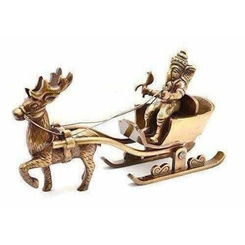 Brass Santa as Ganesha Showpiece - Distacart