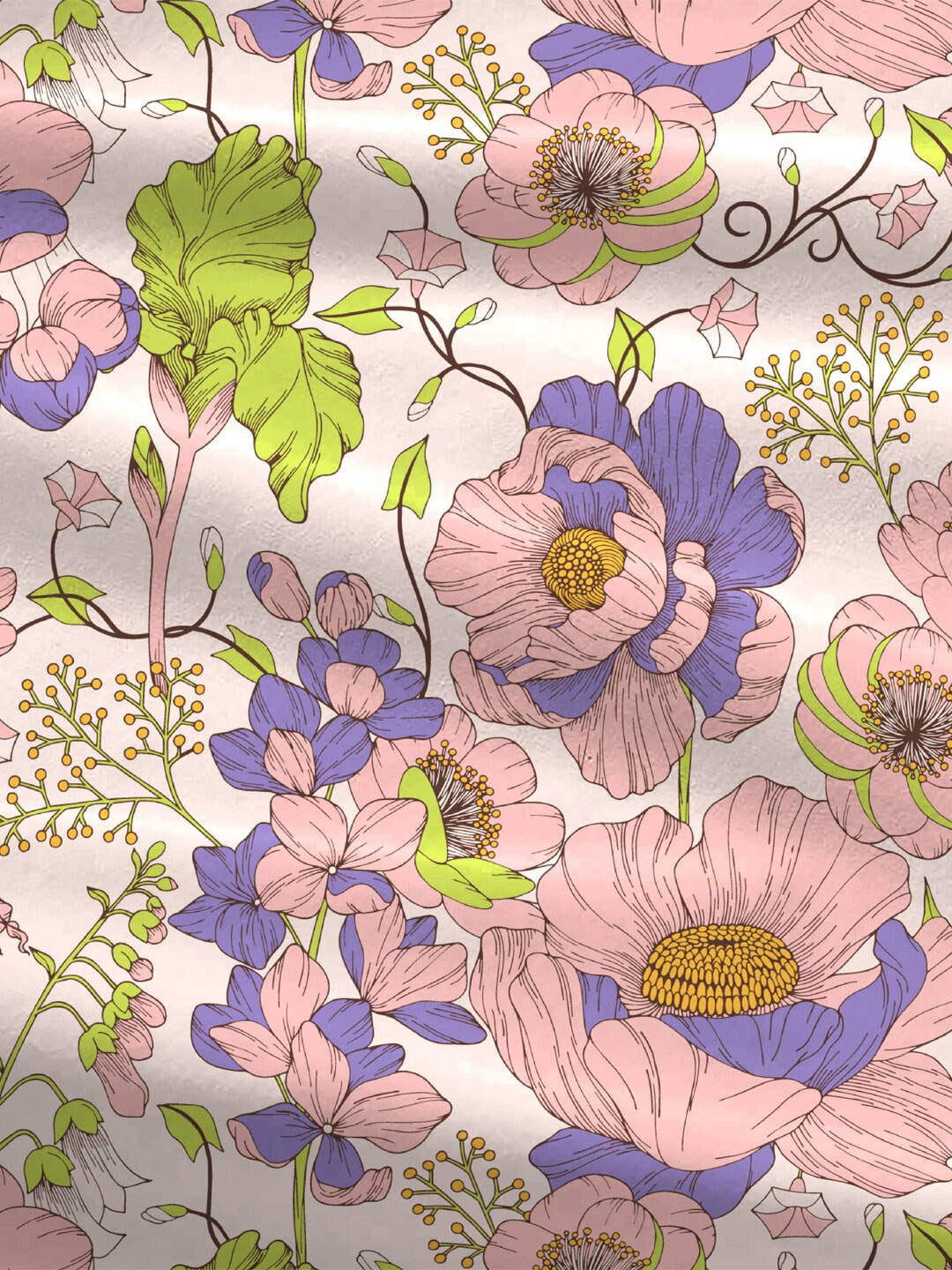 MYTRIDENT Moments Pink Blue Floral Pure Cotton 120 TC Queen Bedsheet With 2 Pillow Covers - Distacart