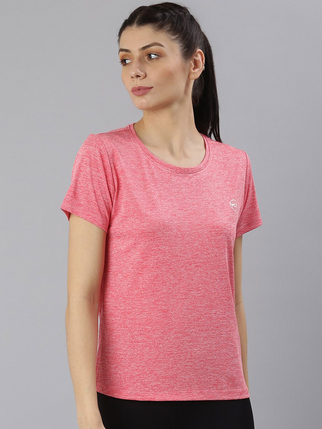 MKH Women Coral Dri-FIT Sports T-shirt - Distacart