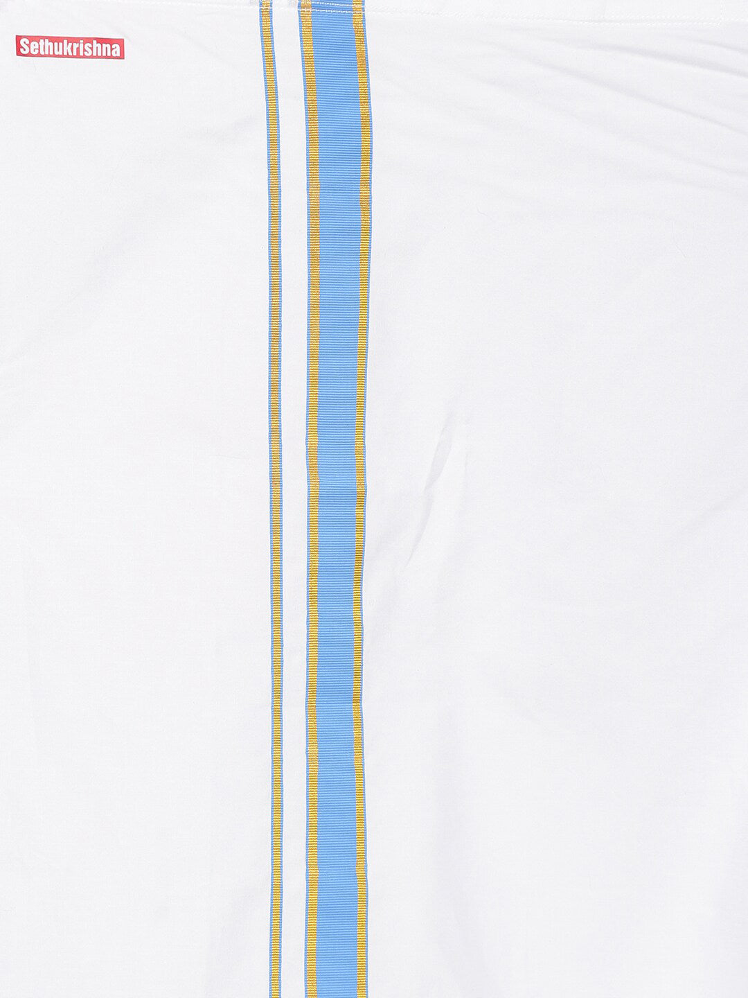 Sethukrishna White Pure Cotton Solid Shirt and Veshti Set - Distacart