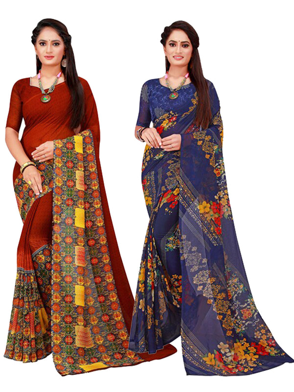 Kalini Women Brown Sarees - Distacart