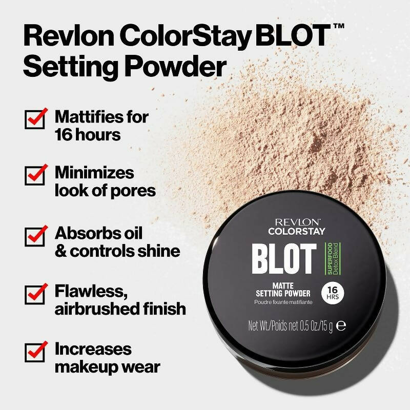 Revlon Colorstay Blot Matte Setting Powder - Distacart
