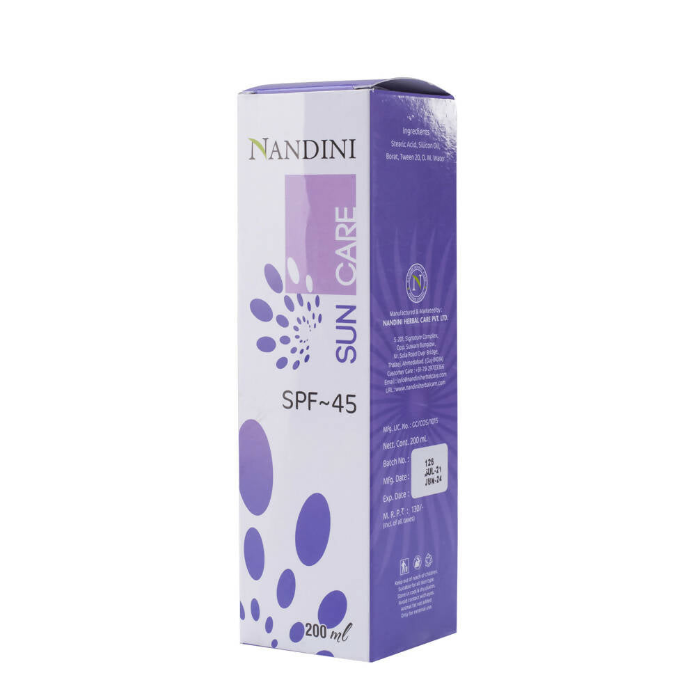 Nandini Herbal Sun Care Lotion SPF 45 - Distacart