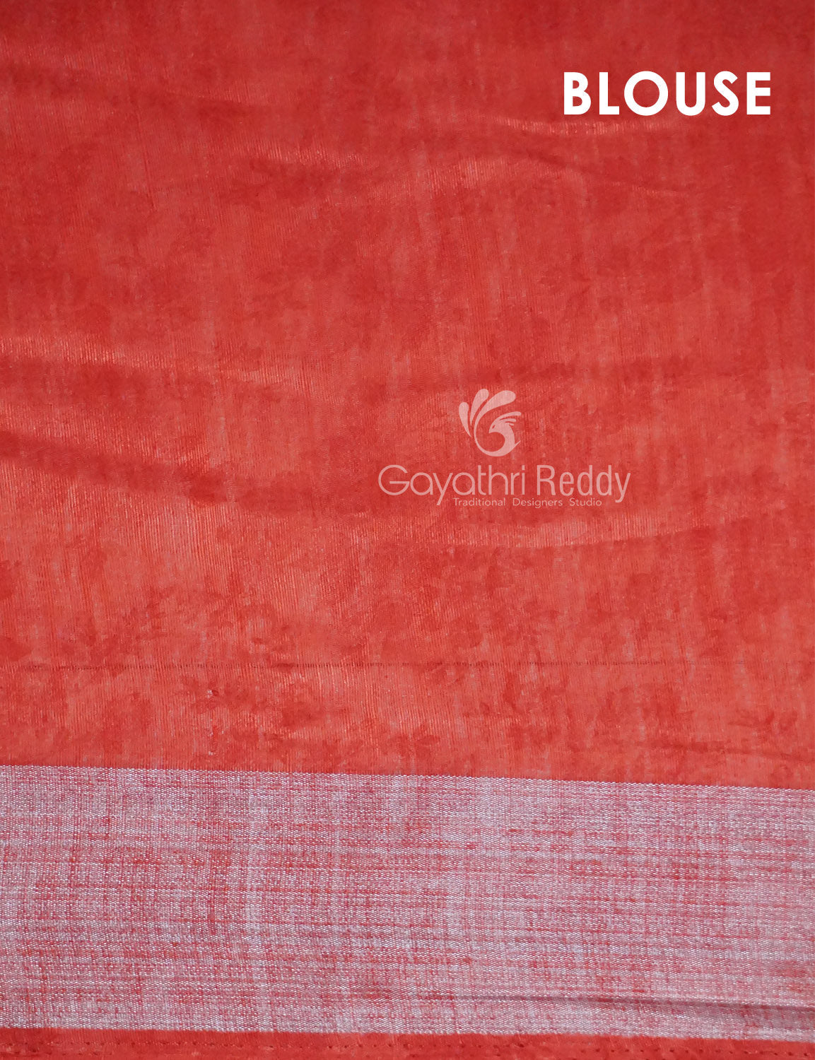 Shades of Baby Orange With Dark Orange Blouse Floral Design Semi Chanderi Saree By Gayathri Reddy Designer Studio - Distacart