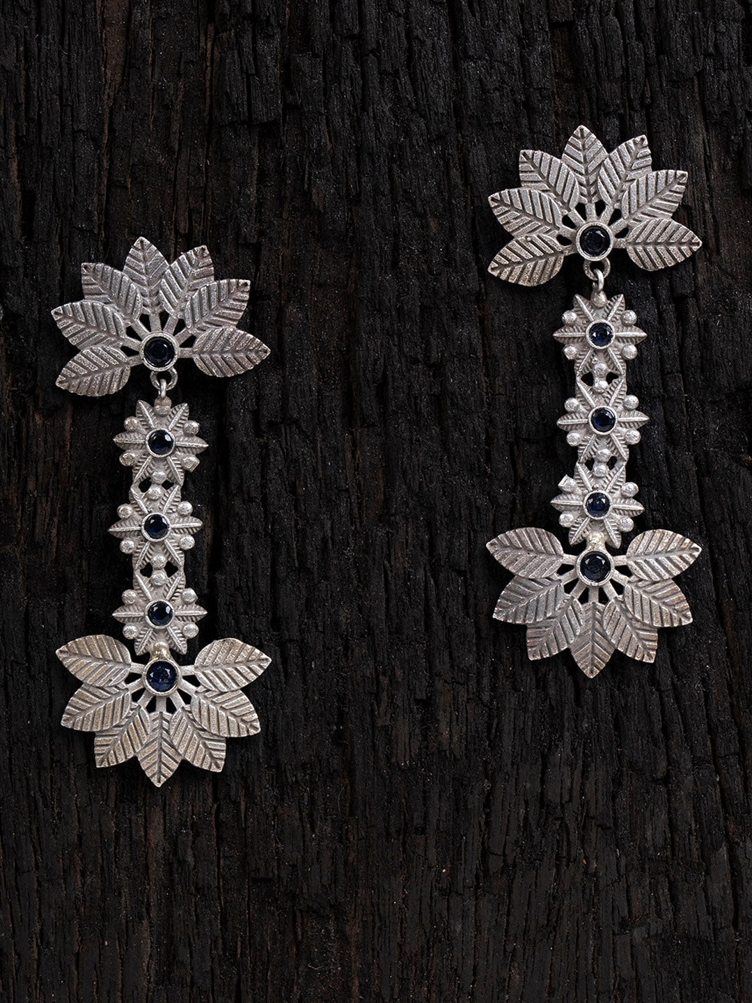 Shoshaa Silver-Toned Contemporary Drop Earrings - Distacart