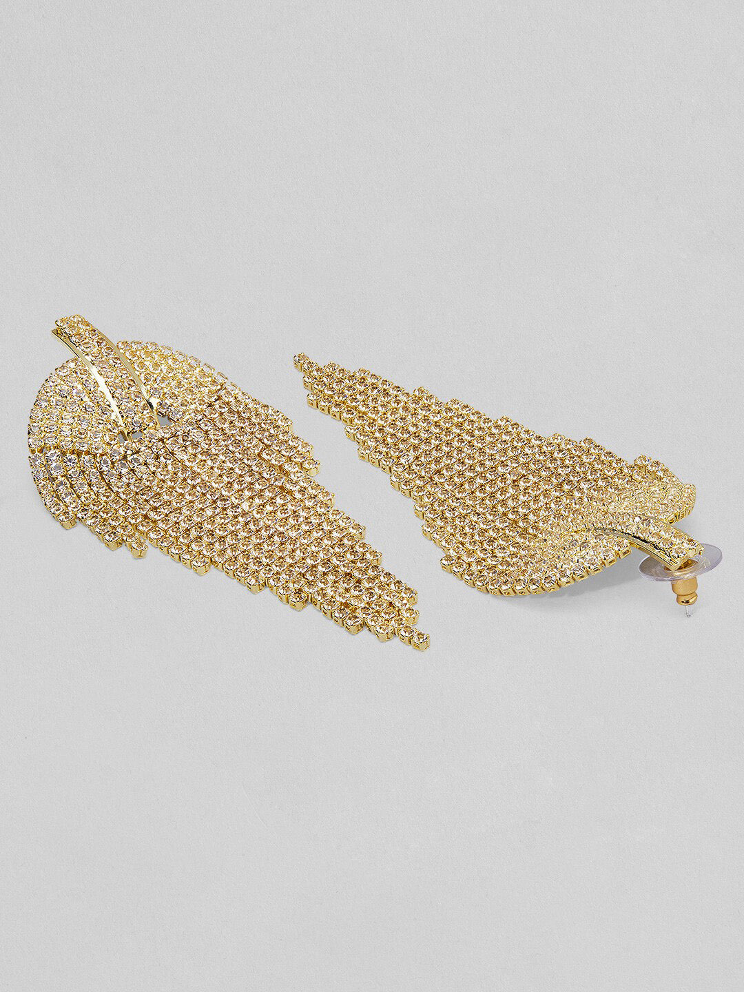 Tokyo Talkies Gold-Toned Contemporary Drop Earrings - Distacart