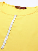 Thumbnail for Sangria Women Flutter Sleeves Gotta Work Straight Kurta - Distacart