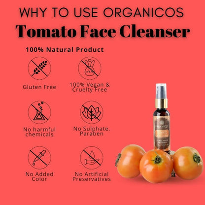 Organicos Tomato Face Cleanser - Distacart
