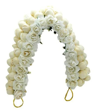 White Rose Mogra Gajra