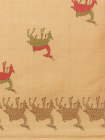 Thumbnail for Saree Mall Golden & Maroon Printed Bhagalpuri Saree - Distacart