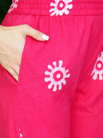 Thumbnail for Kalini Ethnic Motifs Batik Printed V-Neck Straight Kurta & Trousers With Dupatta - Distacart