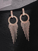 Thumbnail for Yellow Chimes Gold-Toned Contemporary Drop Earrings - Distacart