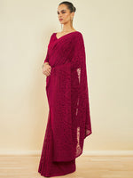 Thumbnail for Soch Floral Embroidered Saree - Distacart