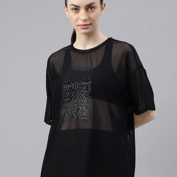 MKH Typography Printed Dri FIT Relaxed Fit Sports T-shirt - Distacart